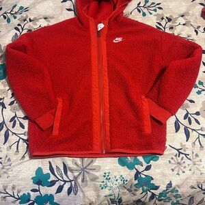 Never Worn! Youth Nike Vibrant Red  Jacket Size L